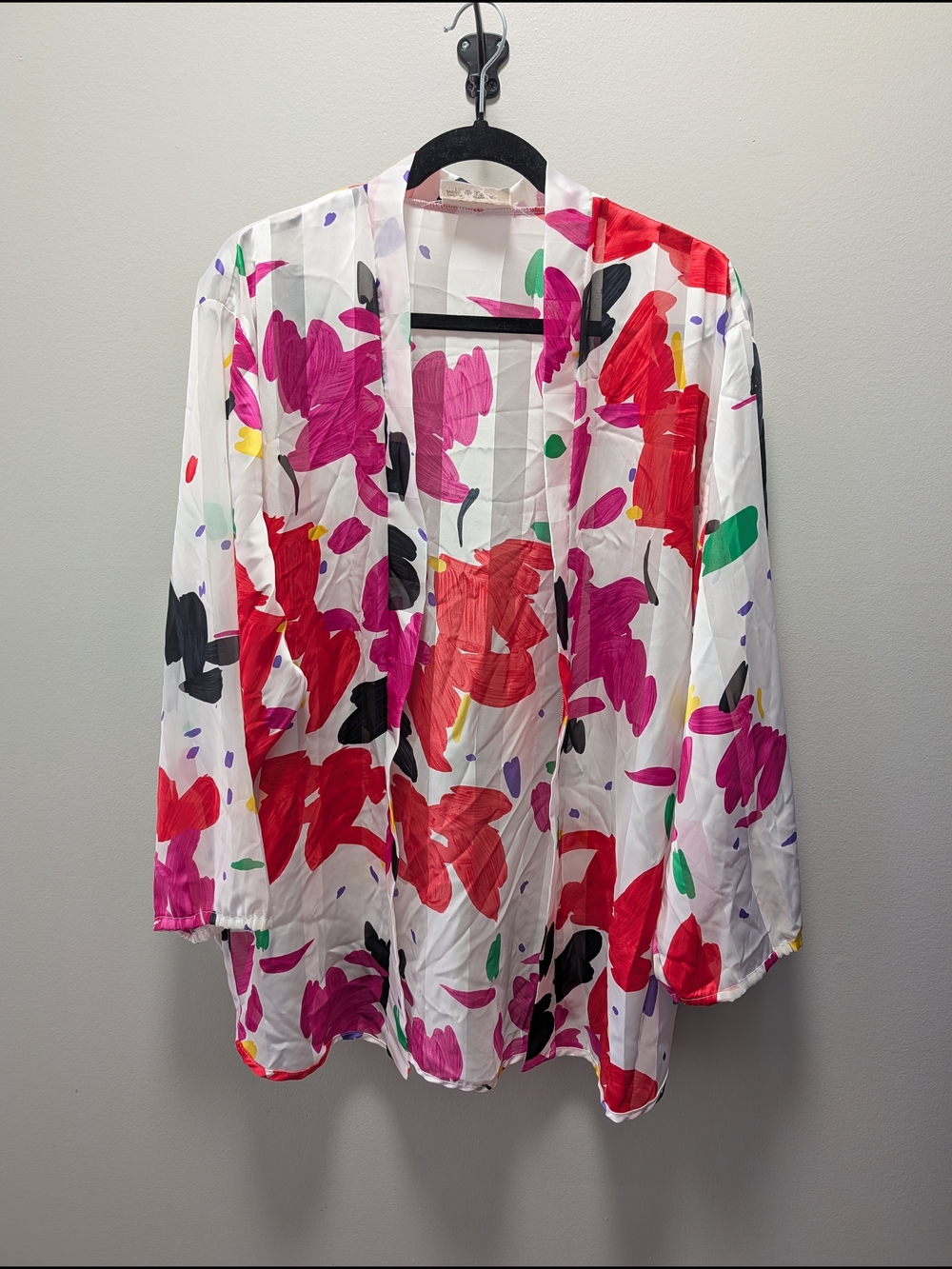 Vtg Colourful Lightweight Cardigan